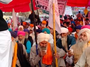 farmars protest at singhu border