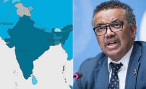 WHO controversial India map