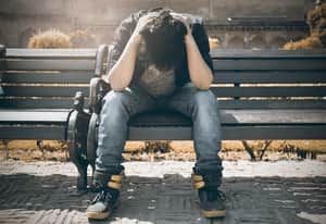 Depressed student 