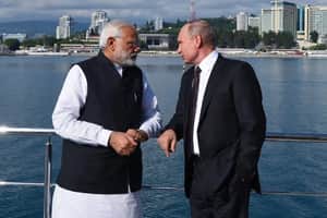 Modi with putin