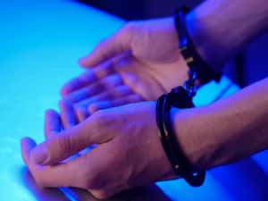 Arrest handcuffs night crime police