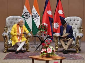 Pm modi meeting with sher bahadur deuba