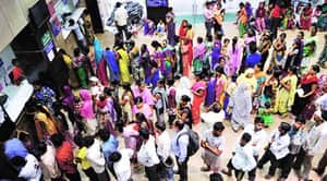 Crowded hospital