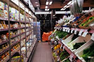 supermarket vegetables