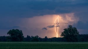 yash tree field cyclone lightning rain 