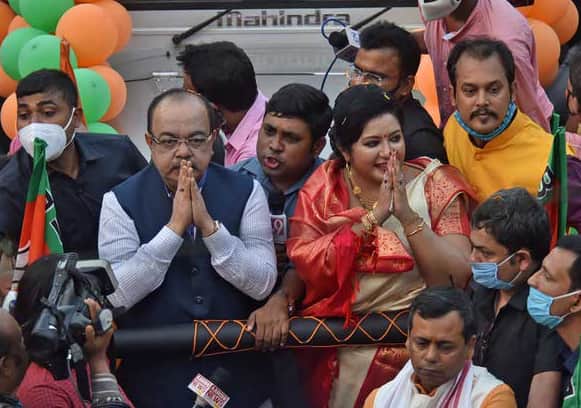 Sovon Chatterjee Baishaki Banerjee Golpark to salimpur election 2021 Bengali News