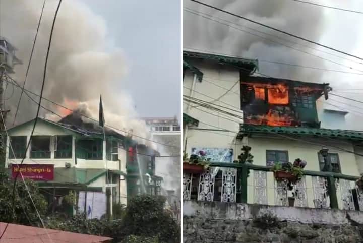 hotel shangrila fire attack darjeeling Bengali News
