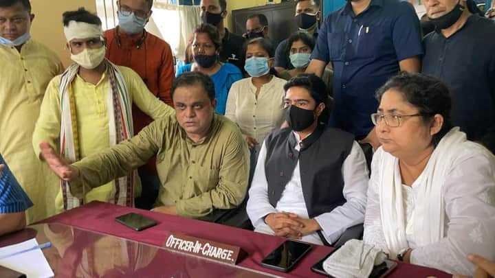 Abhishek banerjee in tripura police station Bengali News