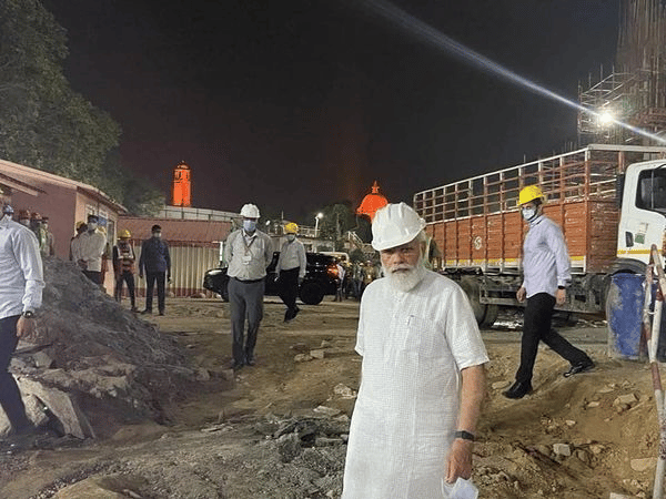 Modi at central Vista Project surprise visit Bengali News
