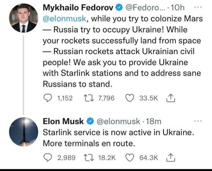 Elon Musk helps Ukraine Bengali News