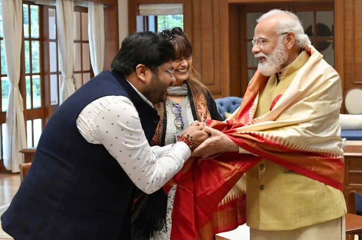 Abhishek Agarwal with PM Bengali News