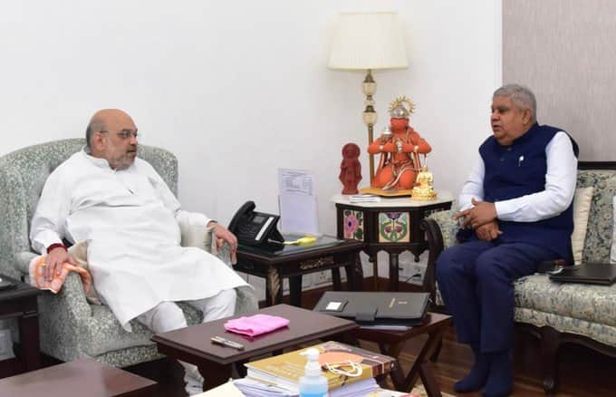 Jagdeep dhankar amit shah Bengali News