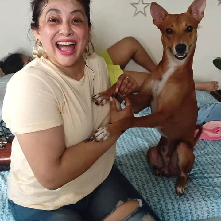Sreelekha and dog Bengali News