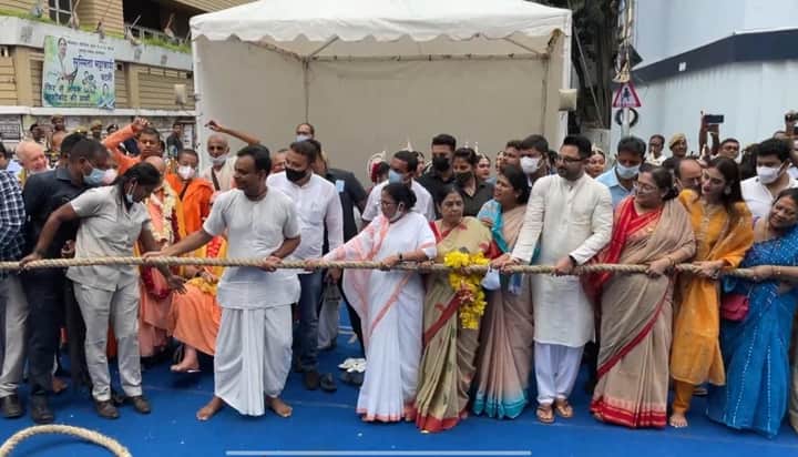 Mamata banerjee in iskon rath yatra Bengali News