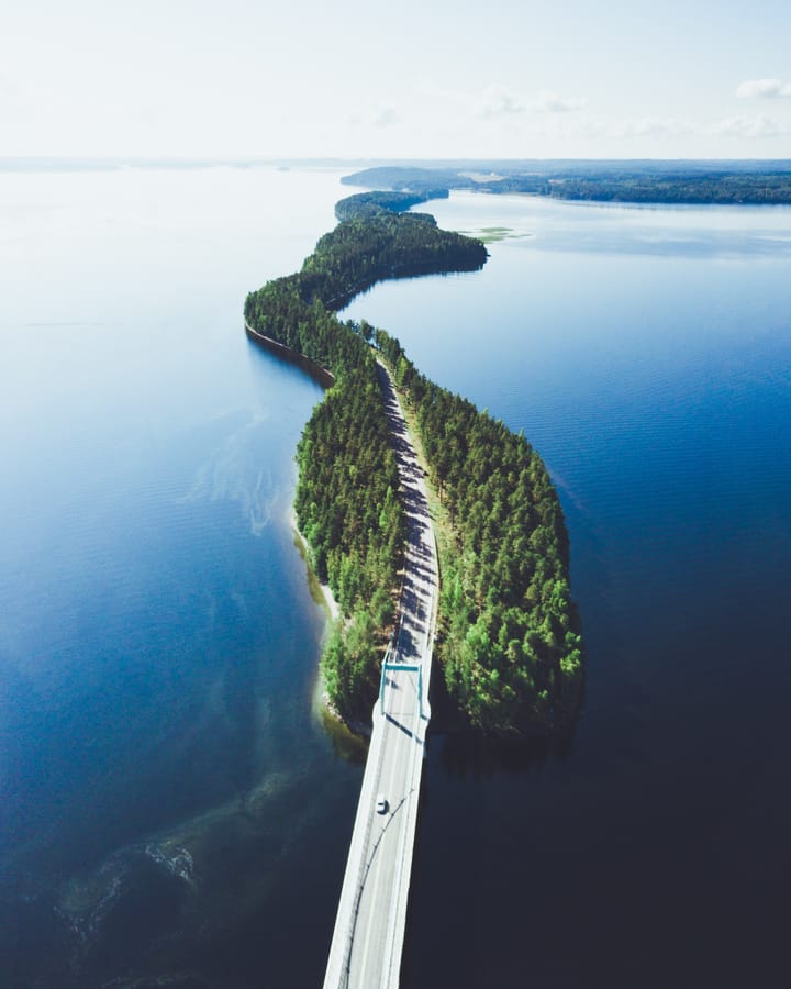 Finland unique lake road Bengali News