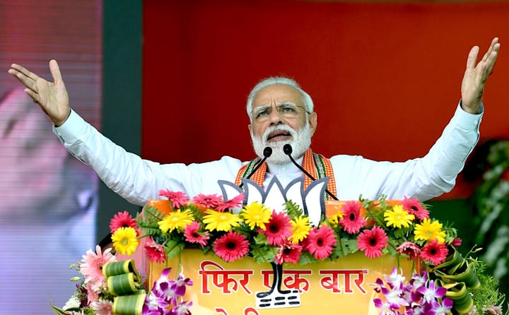 narendra modi open hands speech Bengali News