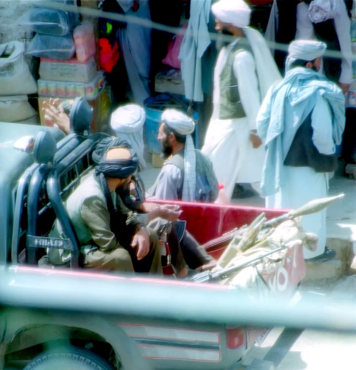 afganistan taliban jeep RPGs street patrol | Bengali News