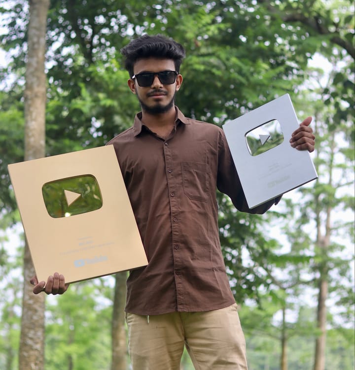 MD 360 Khalek Rahaman gold button Bengali News